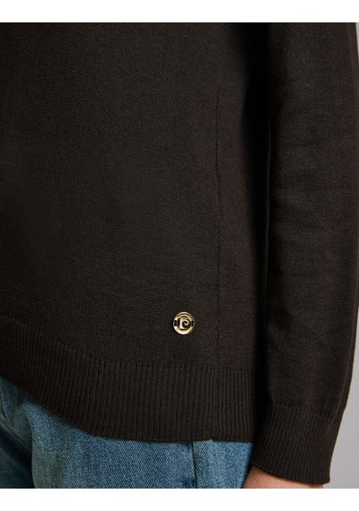 Pierre Cardin Kahverengi Slim Fit Basic Kazak 50333922-vr029