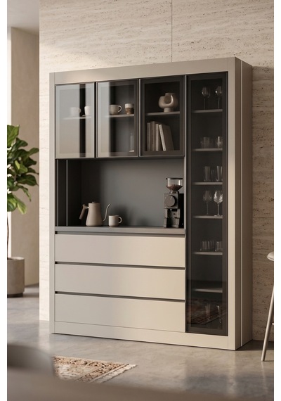 Nero Kahve Köşesi Multi 165 Cm Gri - Karbon