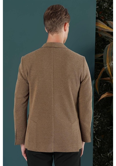 Efor C 653 Slim Fit Camel Spor Ceket CAMEL