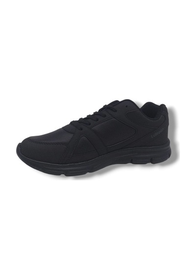 Zerhan Lutton 3555 Unisex Siyah Bağcıklı Yürüyüş Koşu Büyük Numara Spor Ayakkabı 45 46 47 48 Siyah