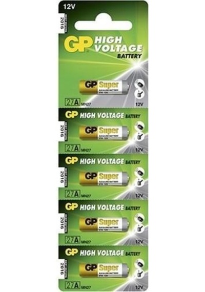 Gp 27a 2c5 12v Alkalin Pil 5 Li