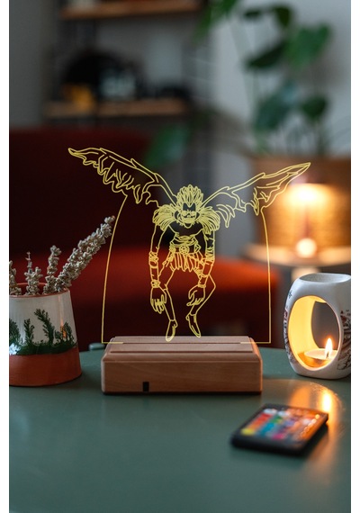 Death Note Ryuk 16 Renk Kumandalı 3d Gece Lambası