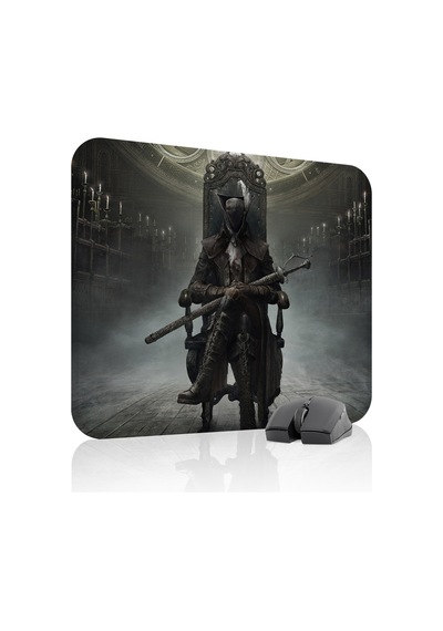 Bloodborne Kaymaz Dikişli Kauçuk Oyuncu Mousepad V1 - 48x40 Xl Gaming Mouse Pad Fare Altlığı