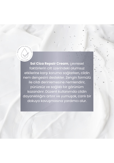 Soi Cosmetics Su Bazlı Bariyer Güçlendirici ve Kızarıklık Karşıtı Cica Onarıcı Bakım Kremi 50 ML