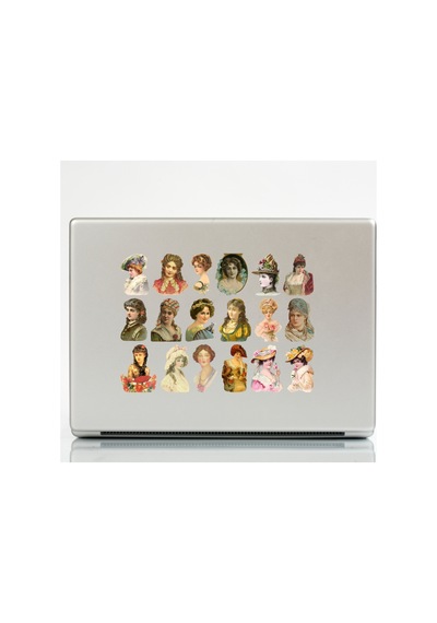 Vintage Art Temalı Sticker Seti Hediyelik Estetik Çıkartma Telefon Kılıfı Ve Defter Etiketi Çok Renkli