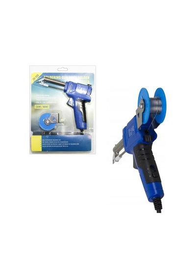 Zd-555 Lehim Tabancası, 30-60 Watt Ayarlı, Makaralı Lehim, Mavi