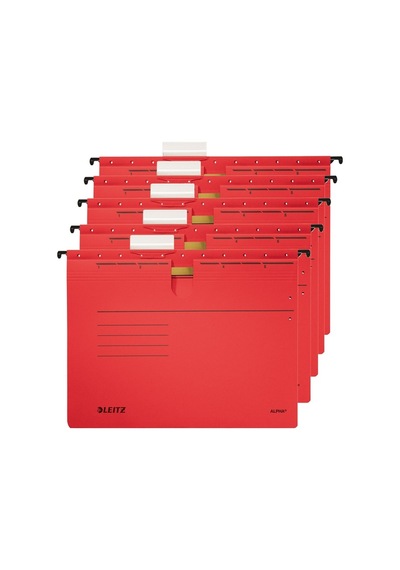 Leitz Askılı Dosya Telsiz Delta Karton A4 Kırmızı 6515