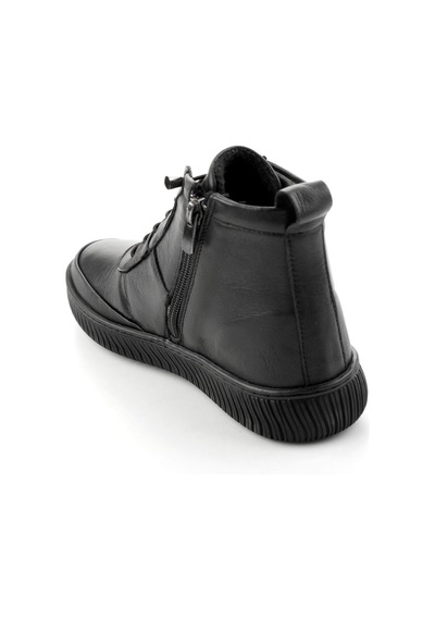 Bambi Siyah Hakiki Deri Kadın Bot & Bootie K02045900203