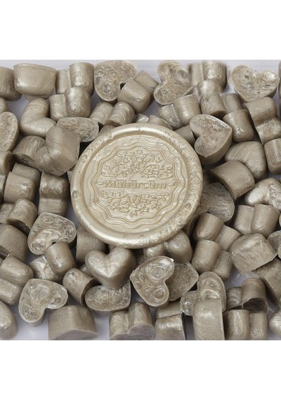Mühür Mumu Eritme Kalp Boncuk Paket Mod No: 409 BEYAZ ALTIN SATEN