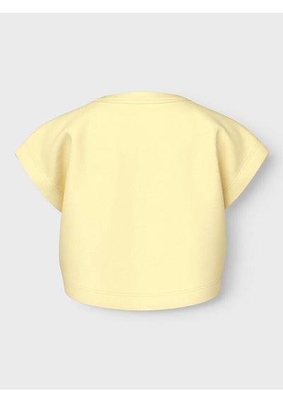Name It Nmfvıima Capsl Kız Çocuk Crop T-shirt 13228148 Sarı