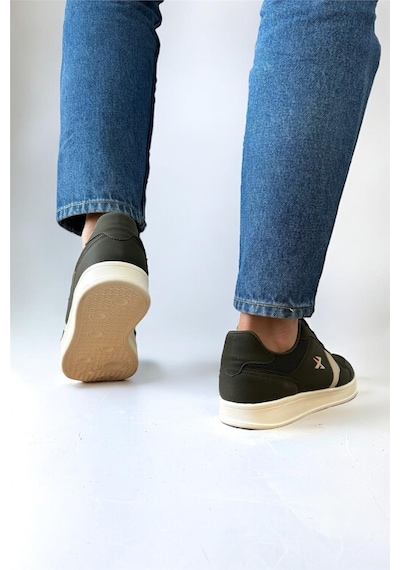 Erkek Günlük Sneaker Rahat Spor Ayakkabı Haki-Hakı Haki