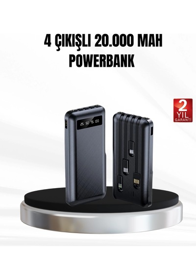 Zenvia Powerbank 20000 Mah Led Fenerli Ve Çoklu Güvenlik Korumasına Sahip Znv2026 Çok Renkli