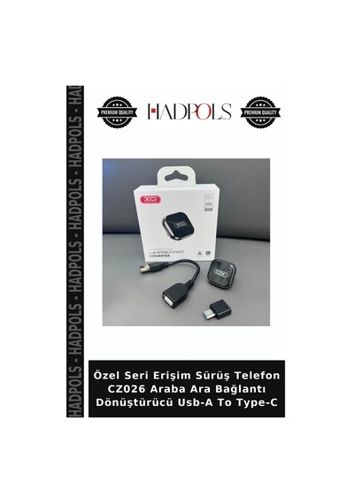 Özel Seri Erişim Sürüş Telefon Cz026 Araba Ara Bağlantı Dönüştürücü Usb-a To Type-c