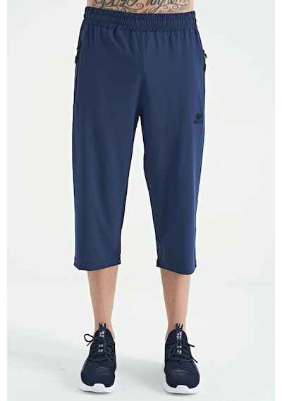 Tommy Life Tommy Lıfe Indigo Bağcıklı Standart Kalıp Fermuar Cepli Kapri 83096 Indigo