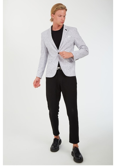 Sposo 5106 Dar Kalıp Yarım Astarlı Ekru Erkek Blazer Ceket Ekru