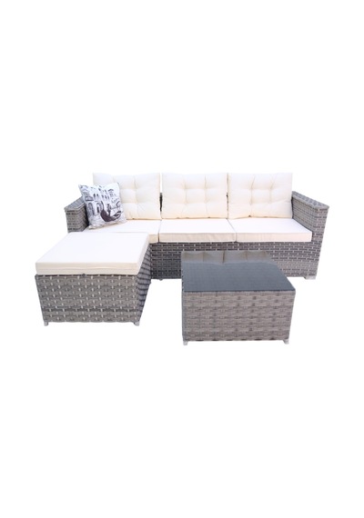 Savanna Rehome Rattan Puflu L Köşe Koltuk 708
