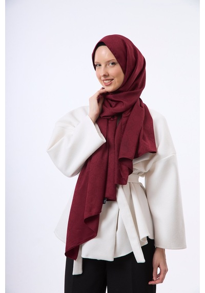 Mirsoy Scarf Mir Modern Desen Şal Bordo