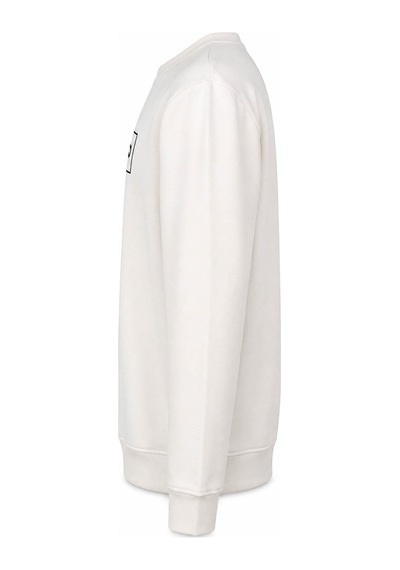 Trender Enjeksiyon Beyaz Siyah Erkek Sweatshirt 2011 Beyaz - Siyah