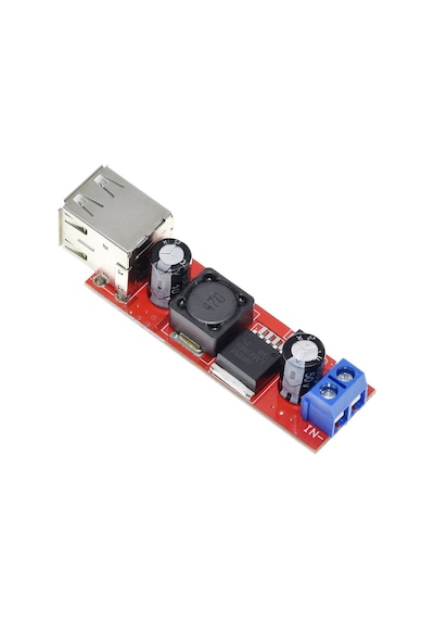 LM2596 Çift USB Çıkışlı Voltaj Düşürücü Regülatör - 5V-3A