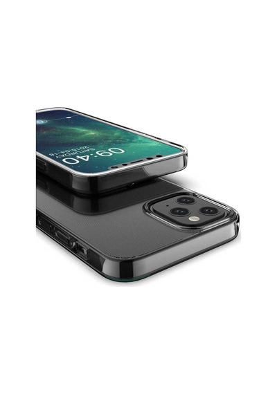 Apple Uyumlu iPhone 12 Kılıf Zore Süper Silikon Kapak Renksiz