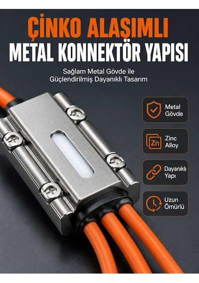 Znv Zenvia Mey İthalat Usb Type-c, Lightning Ve Micro Usb Uyumlu 3'ü 1 Arada Hızlı Şarj Kablosu Znv2025 Cmn Belirtilmemiş