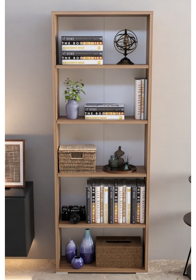 Atlas 150 Cm Dekoratif 5 Raflı Kitaplık Çok Amaçlı Raf Mutfak Rafı Kitaplık Atlantik Çam Kahverengi Atlas 150 Cm Dekoratif 5 Raflı Kitaplık Çok Amaçlı Raf Mutfak Rafı Kitaplık Atlantik Çam Kahverengi
