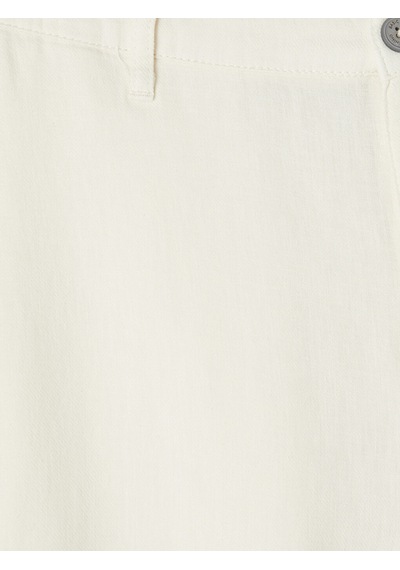 Lcwaıkıkı Classic Gri Regular Fit Keten Karışmlı Erkek Şort