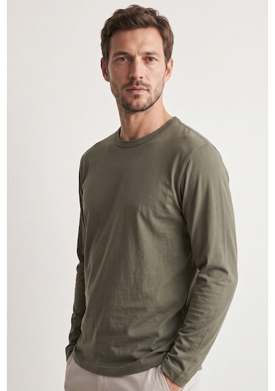 Elemge %100 Pamuk Süprem Basic Erkek T-shirt Compact Penye Tok Yumuşak Kumaş Normal Kalıp Terletmez Uzun Kollu Haki Sporcu Motorcu Tişört Body Elemge %100 Pamuk Süprem Basic Erkek T-shirt Compact Penye Tok Yumuşak Kumaş Normal Kalıp Terletmez Uzun Kollu Haki Sporcu Motorcu Tişört Body