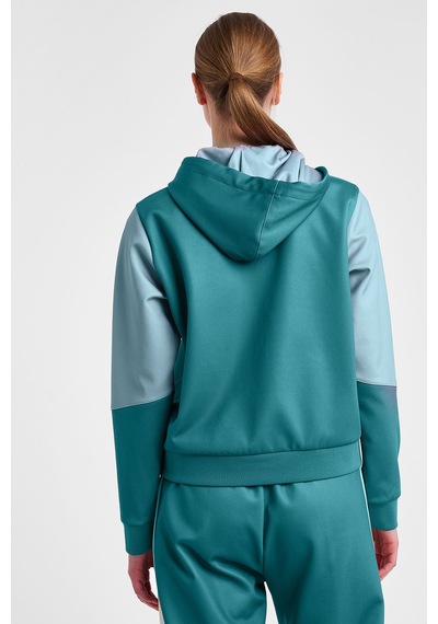 Lescon Kadın Fermuarlı Kapüşonlu Sweatshirt 25n-2131 Yeşil