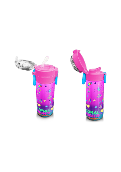 Coral High Kız Çocuk 500 Ml Okul Ve Günlük Paslanmaz Çelik Termos - Pembe Turkuaz Kulaklık Paten Desenli - Sızdırmaz Çok Renkli Coral High Kız Çocuk 500 Ml Okul Ve Günlük Paslanmaz Çelik Termos - Pembe Turkuaz Kulaklık Paten Desenli - Sızdırmaz Çok Renkli