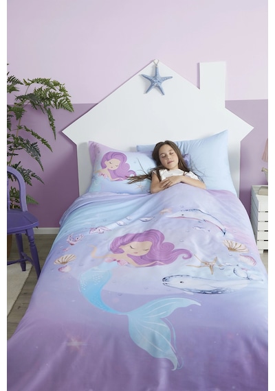 Özdilek Sereia Fitted Tek Kişilik Nevresim Takımı - Mavi Mavi