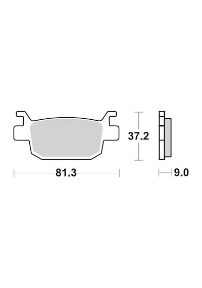 Honda Sh I 300 Brakıng Arka Fren Balatası 2007 - 2015 P30908