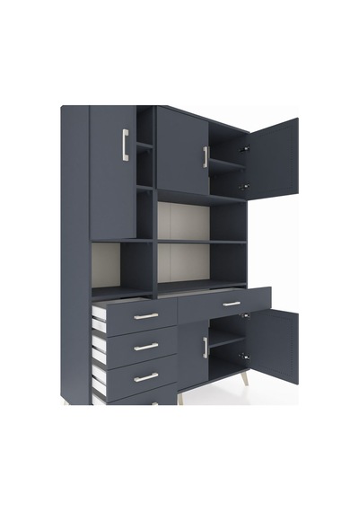 Hyperion Dolap 9 Raflı 5 Çekmeceli 5 Kapaklı 132x44x195 Antrasit-antrasit/antrasit Antrasıt/antrasıt - Antrasıt Hyperion Dolap 9 Raflı 5 Çekmeceli 5 Kapaklı 132x44x195 Antrasit-antrasit/antrasit Antrasıt/antrasıt - Antrasıt