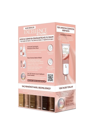 L'Oréal Paris L'Oréal Paris Excellence Creme Nude Renkler Saç Boyası – 6U Nude Koyu Kumral Diğer