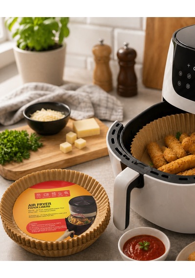 100 Parça Airfryer Kağıdı Tek Kullanımlık Temiz Pişirme Kağıdı - Lisinya Diğer