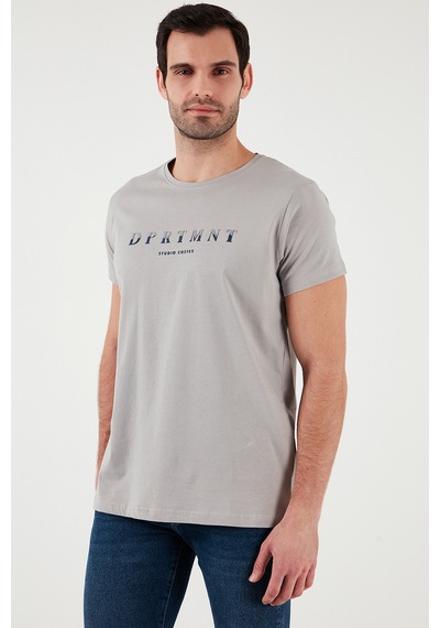 Buratti Baskılı Bisiklet Yaka Pamuklu Slim Fit Erkek T Shirt 541Dprtmnt24 Açık Gri Buratti Baskılı Bisiklet Yaka Pamuklu Slim Fit Erkek T Shirt 541Dprtmnt24 Açık Gri