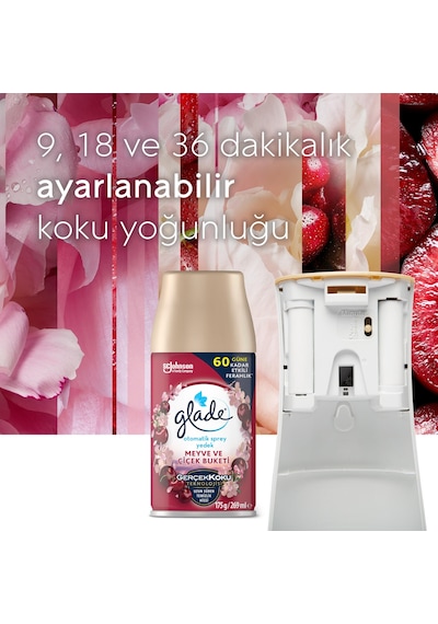 Otomatik Sprey Yedek, 2'li Paket, Meyve Ve Çiçek Buketi, 269ml 2 Yedek