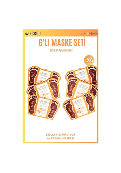 Soyulan Ayak Peeling Maskesi 6 Lı