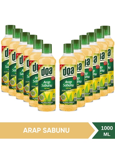 Doa Sıvı Arap Sabunu 1 Lt Vegan X 12 Adet 12'li Set