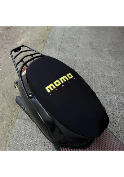 Momo Siyah Penye Motorsiklet Sele Kılıfı 1.kalite Likrali Penye Yıkanabilir
