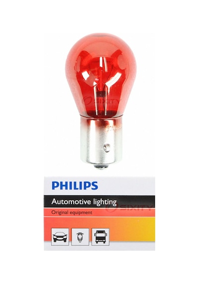 93 Kırmızı Philips Uyumlu Ampul 12v 21w Yakın Şaşı 2 Adet