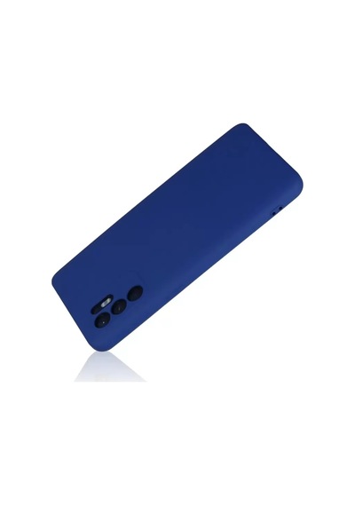 Newface Oppo Reno 6 Kılıf Nano İçi Kadife Silikon - Mavi