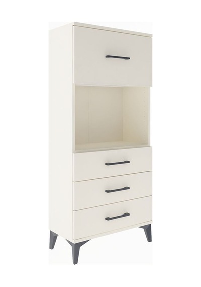Arges Dolap Tek Raflı 4 Çekmeceli 60x30x134 Aytaşı-aytaşı Aytası