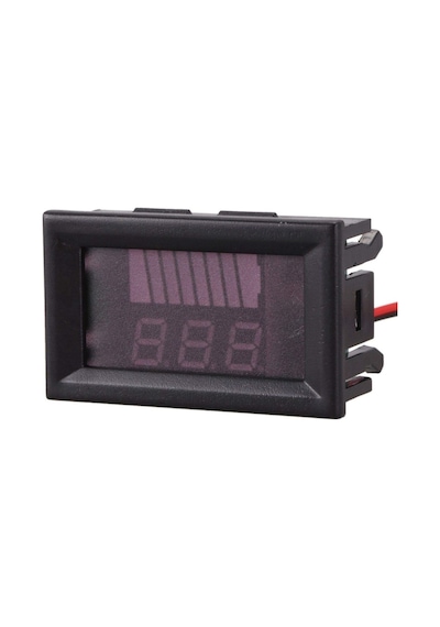 Akü Kapasite Göstergesi Voltmetreli Pil Batarya Akü 12v 24v