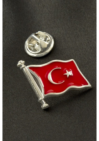 Ay Yıldız Yaka Rozet Gümüş Rengi 38850185