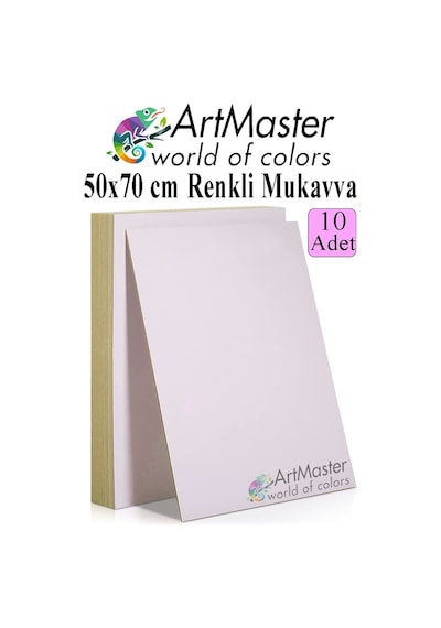 Beyaz Renkli Mukavva 50x70 Cm 10 Adet 1 Paket Renkli Sert Karton 1.0 Mm Anasınıfı Hobi Etkinlik Okul Öncesi Elişi