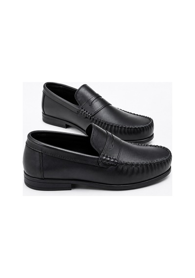 Yalçın Erkek Taba Loafer Ayakkabı Bağcıksız Tokalı Dikişli Klasik Mokasen Günlük Ayakkabı Siyah - 909275273 Siyah