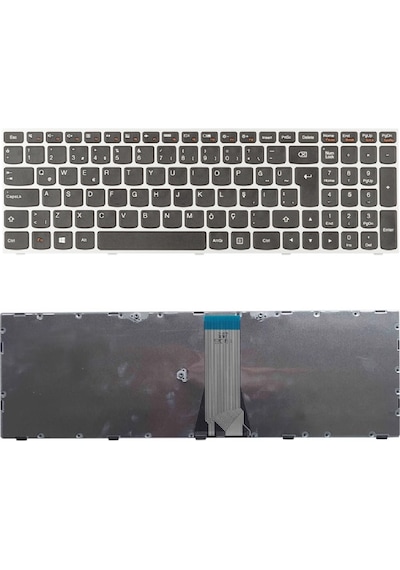 Lenovo Uyumlu 5N20J15318, 5N20J15337 Klavye Tuş Takımı Tuş Seti Gri TR