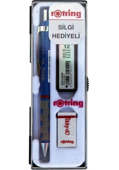 Rotring Tikyy 0.5 Mavi Versatil+silgi+min Blister Kalemlik Okul S