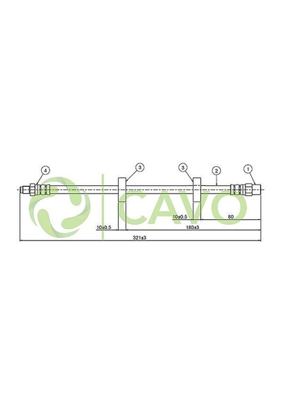 Fren Hortumu Ön Volkswagen Derby Polo C800 264a- C800 264a -c800.264a 80161170